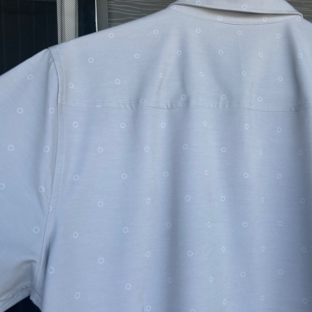 Vuori Light Gray Casual Button Down Shirt - Picture 7 of 9